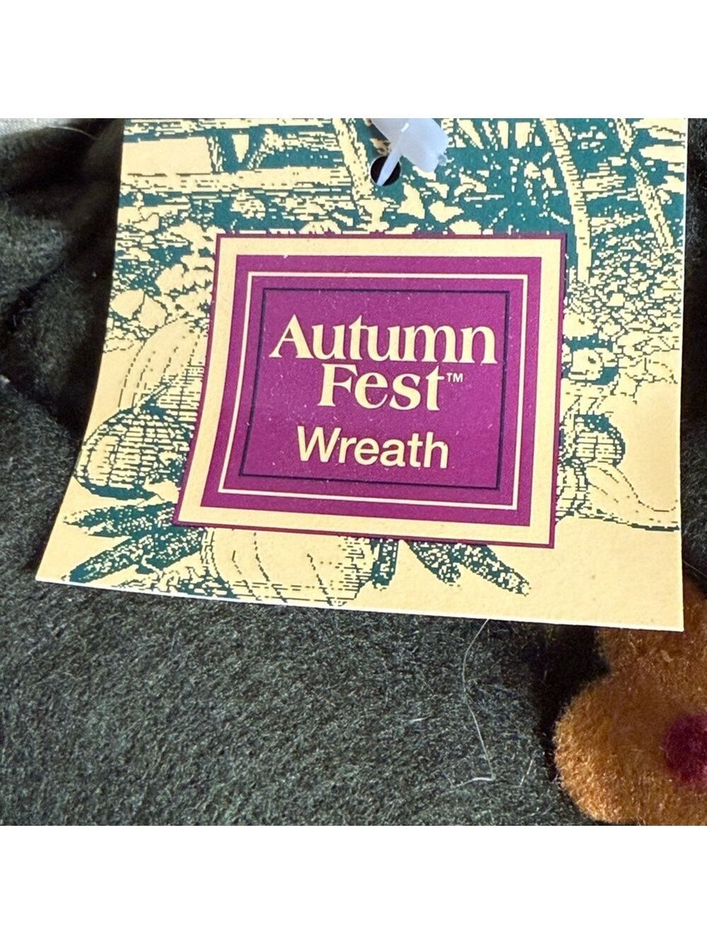 Autumn Fest Harvest Wreath with Scarecrow, Pumpkins & Fall Decor - Picture 5 of 6
